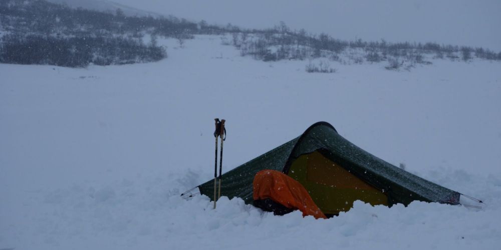 Hardangervidda camping winter